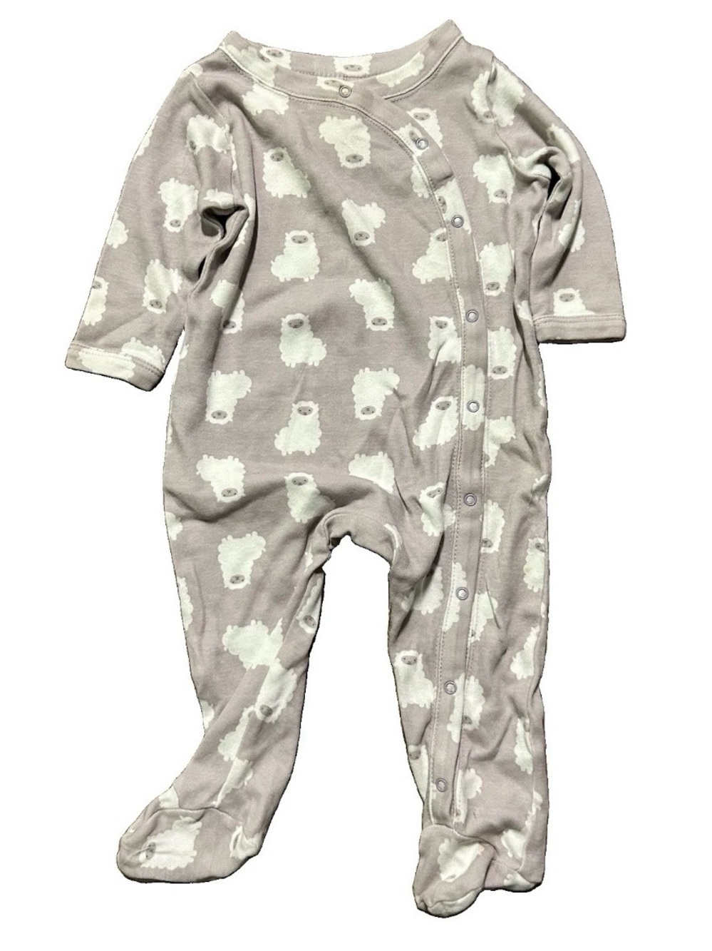 Baby Nordstrom Footie Pajamas Sheep Size 0-3 Months